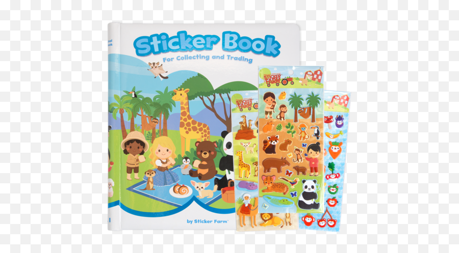 Stickers Small Starter Activity Sticker Album With 40 - Sticker Emoji,Large Farmer Emoji Sticker