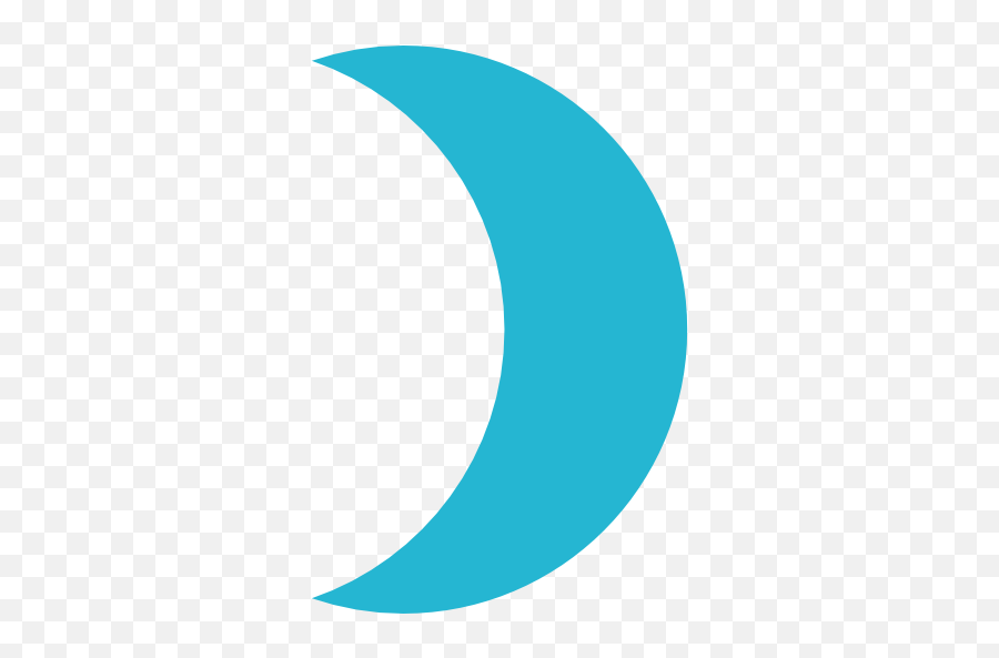 Half Moon Transparent Images Png Arts - Transparent Light Blue Moon Emoji,Crecent Moon Emojis