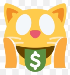 Mouth - Emoji Mashup Bot Cat,Money Face Emoji