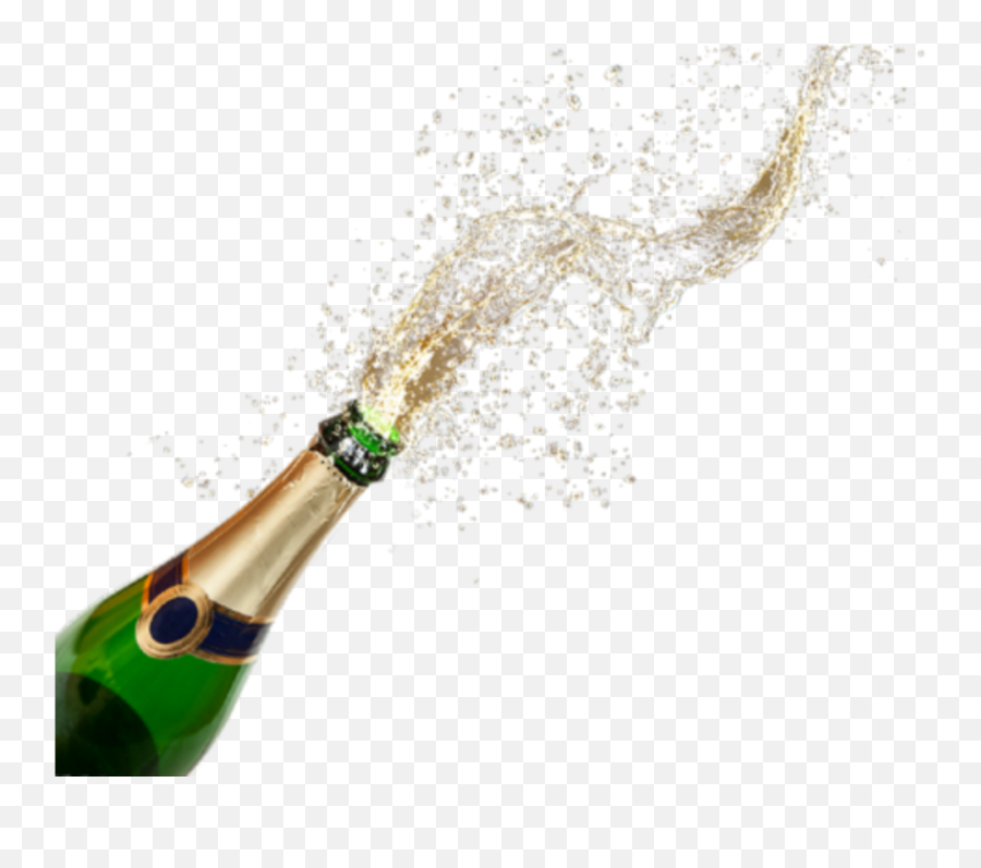 Champagne Bottle Sticker - Transparent Background Champagne Bottle Png Emoji,Champagne Bottle Emoji