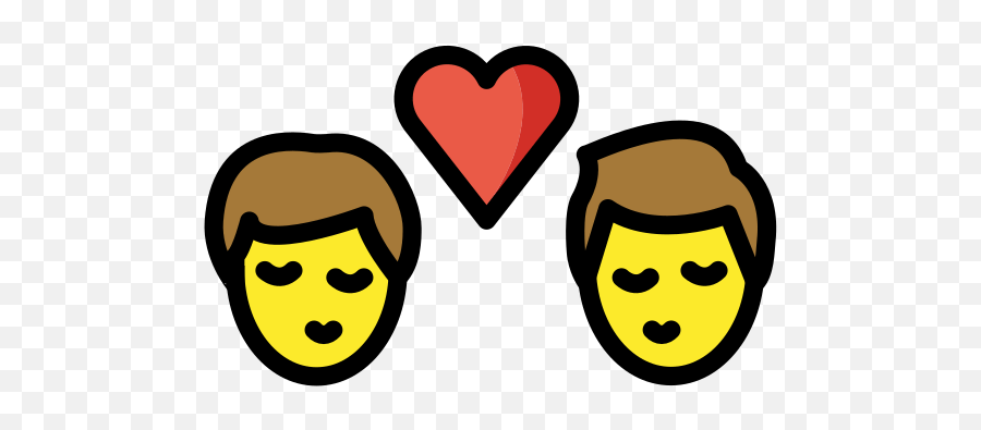 Two Men Kissing - Man Emoji,Kissing Emoji