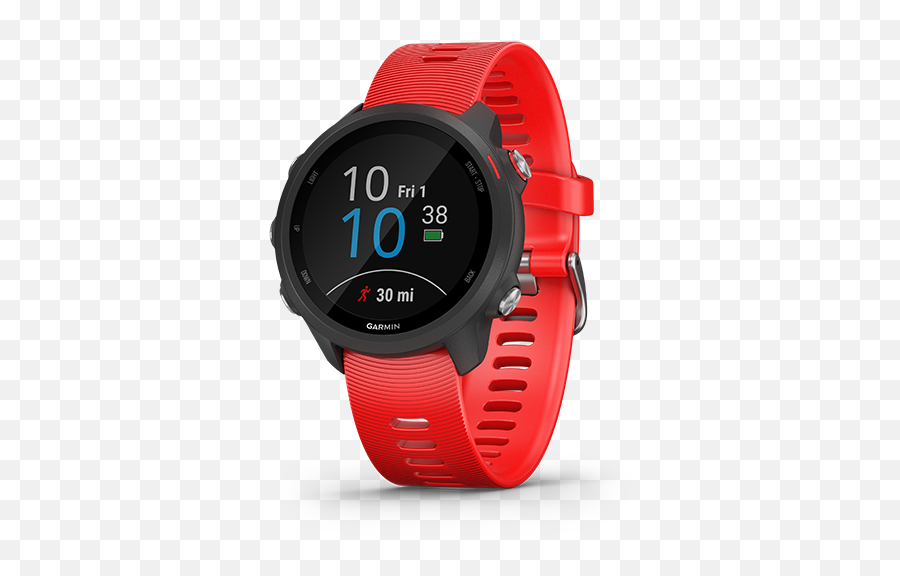 Forerunner 245 Music Sports U0026 Fitness Products Garmin - Garmin Smart Watch Forerunner 245 Music Lava Red Emoji,Lava Emoji