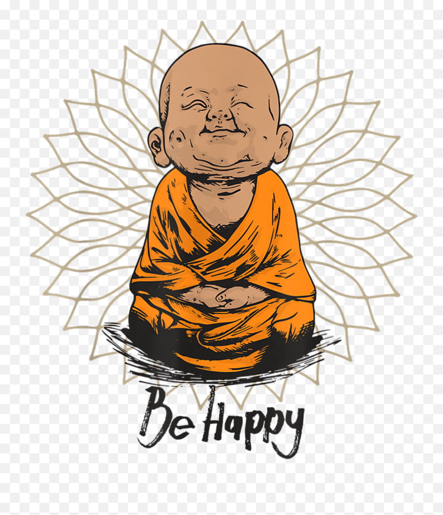 Be Happy Zen Little Buddha In 2021 Good Vibes Art Good Emoji,Zen Buhddism Emoticons For Iphone