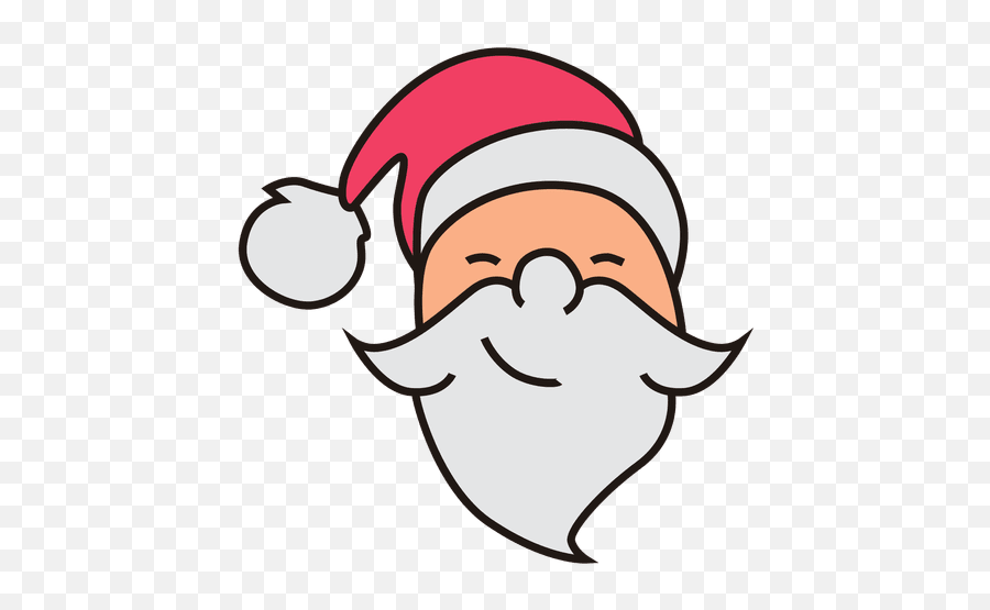 Santa Claus Head Cartoon Icon 28 Transparent Png U0026 Svg Vector Emoji,Moustache Emoticon Iphone