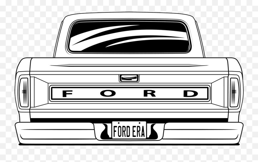 Square Body Svg Back Of A Pickup Truck Clipart Png Eps Dxf Emoji,Ford Emojis