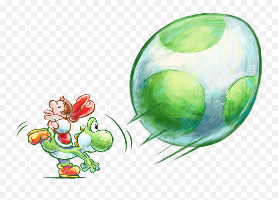 Yoshiu0027s New Island 3ds Artwork Including Lots Of Crazy - Yoshi New Island Egg Emoji,Yoshi Emoticon