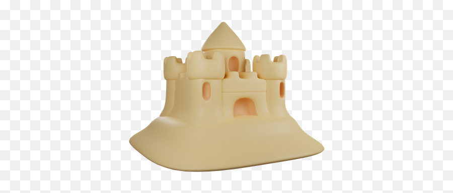 Premium Castle 3d Illustration Download In Png Obj Or Blend Emoji,Desert Wizard Emoji