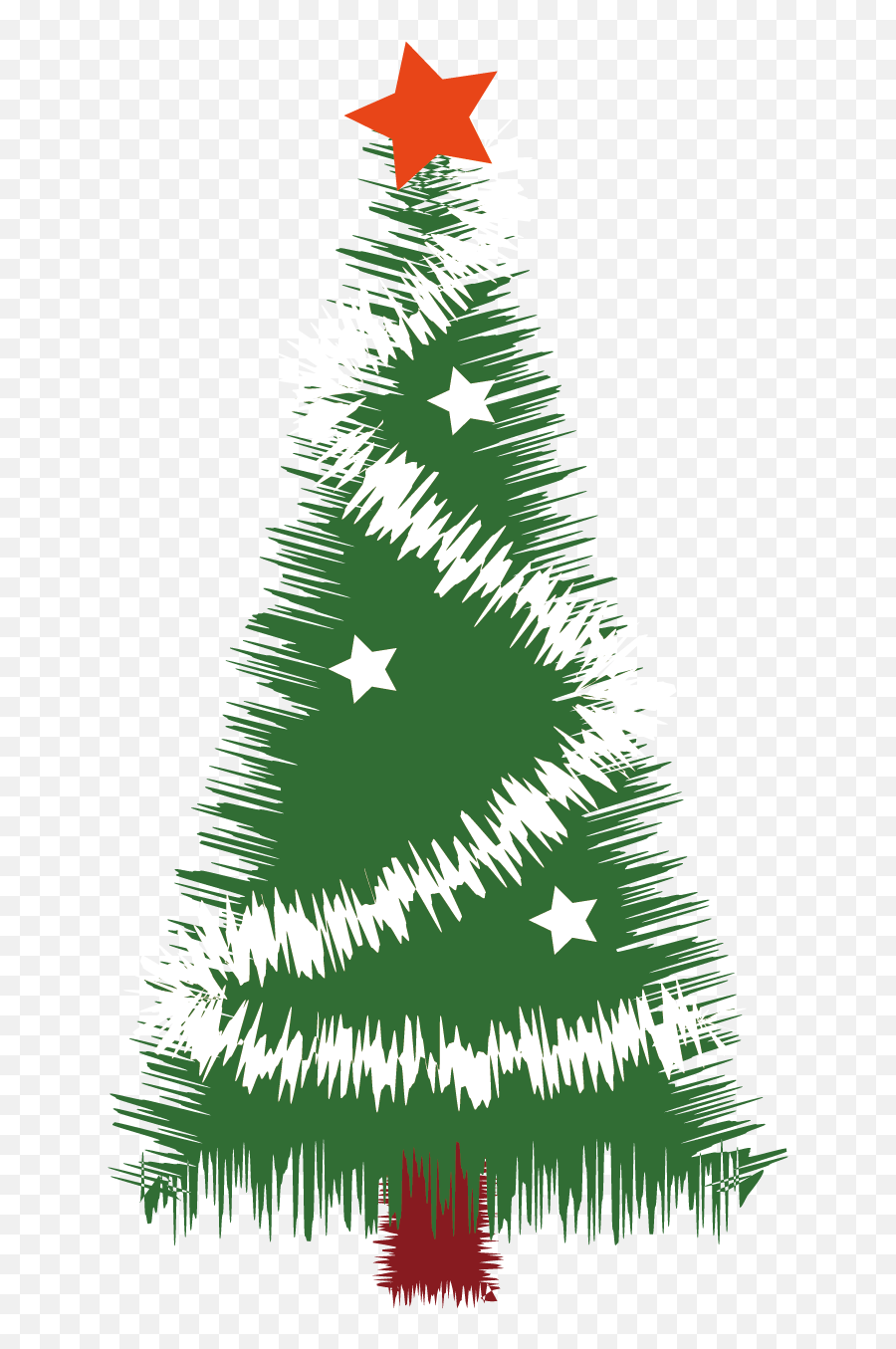 Christmas Tree Silhouette - Christmas Tree Vector Material Emoji,Christmas Emoji Copy And Paste