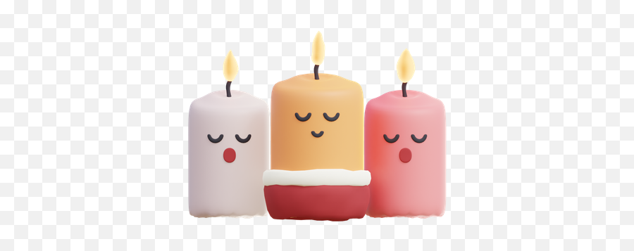 Premium Candles 3d Illustration Download In Png Obj Or Emoji,Candle Stick Emoji