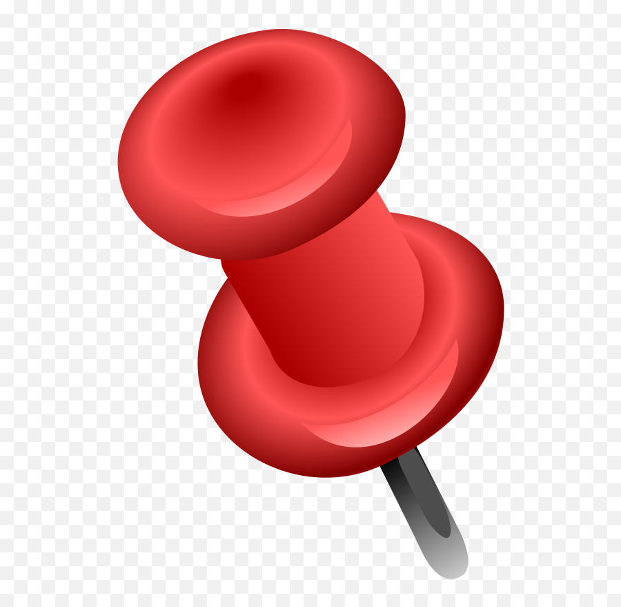 Red Push Pin Png Download - Clip Art Push Pin Emoji,Push Pin And Needle Emoji