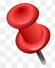 Red Push Pin Png Download - Clip Art Push Pin Emoji,Push Pin And Needle Emoji