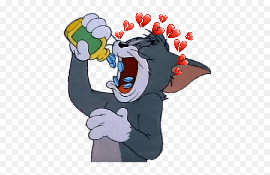 Memes Tristes - Tom And Jerry Profile Emoji,Screaming Emoji Meme