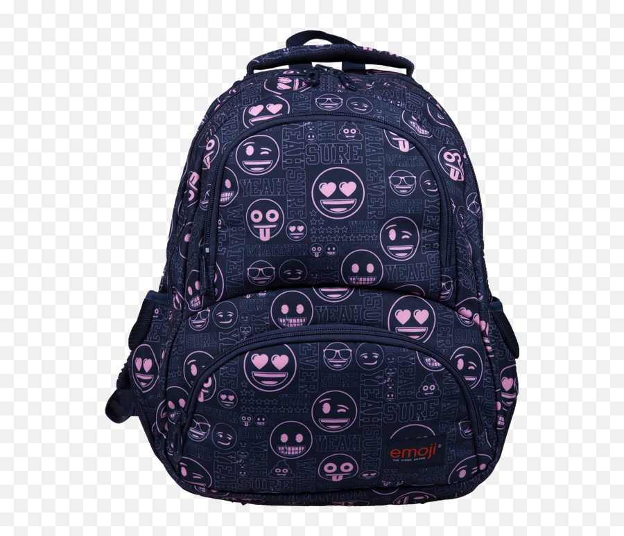 Plecak Szkolny Modzieowy Stright Emoji Pink Emotikony Bp7 07334 - Plecak Emoji Emotki,Emoji Backpack