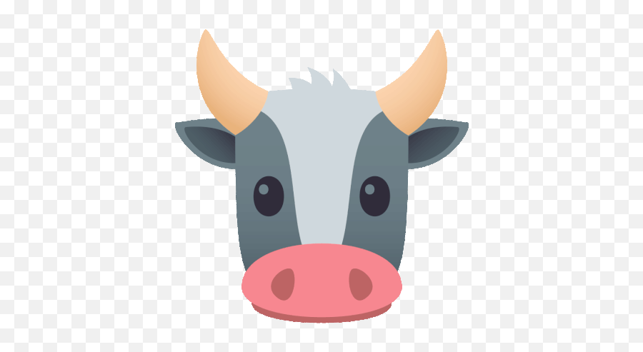 Cow Face Joypixels Gif - Animal Figure Emoji,Boi Emoji Gif