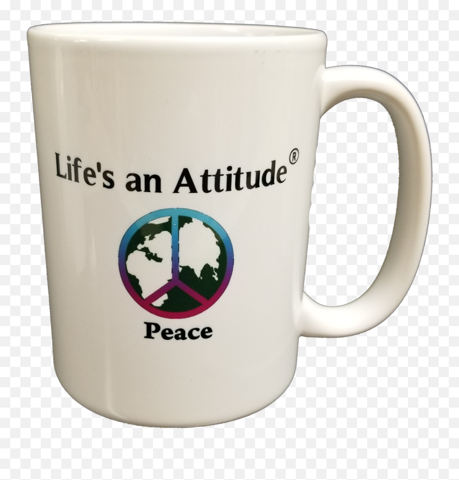 Lifes An Attitude Peace - Mug Emoji,Coffee Emoticon For Facebook