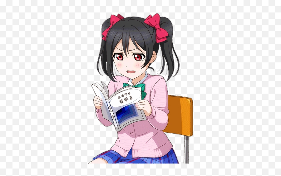 Nico Lovelive Sticker By Mona China Kawaii - Love Live Sitting Chibi Emoji,Nico Nico Nii Emoji