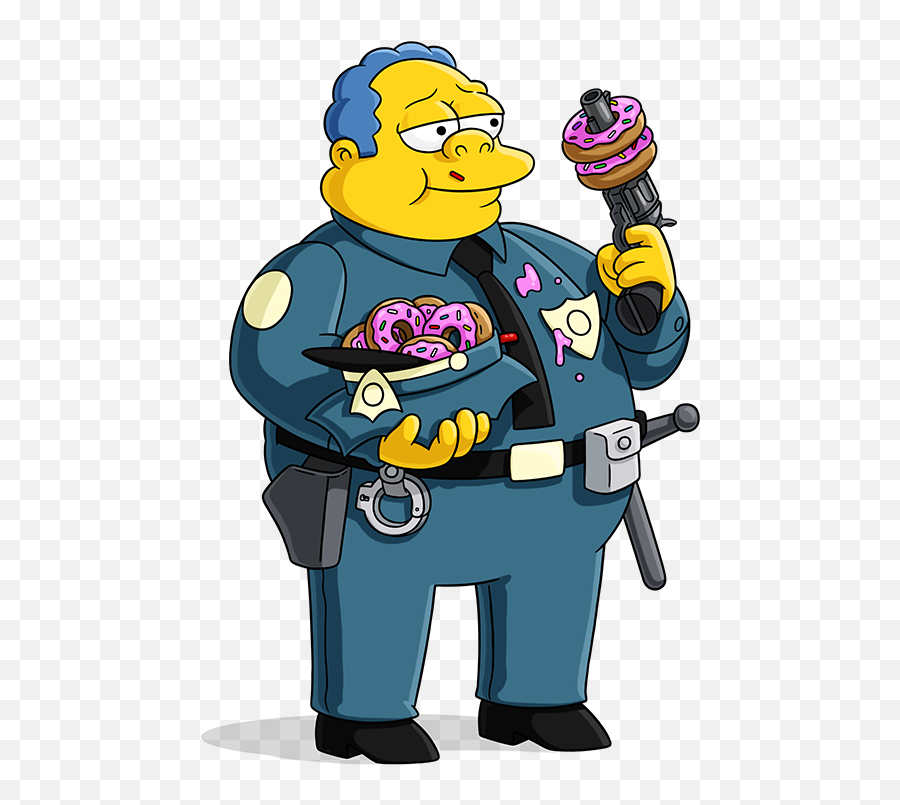 Panda Clipart Police Chief Panda Police Chief Transparent - Chief Wiggum Png Emoji,Master Chief Emoji