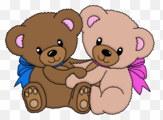 Clipart Of The Cute Cartoon Bears - Love Teddy Bear Stickers Emoji,Cartoon Bear Emotions