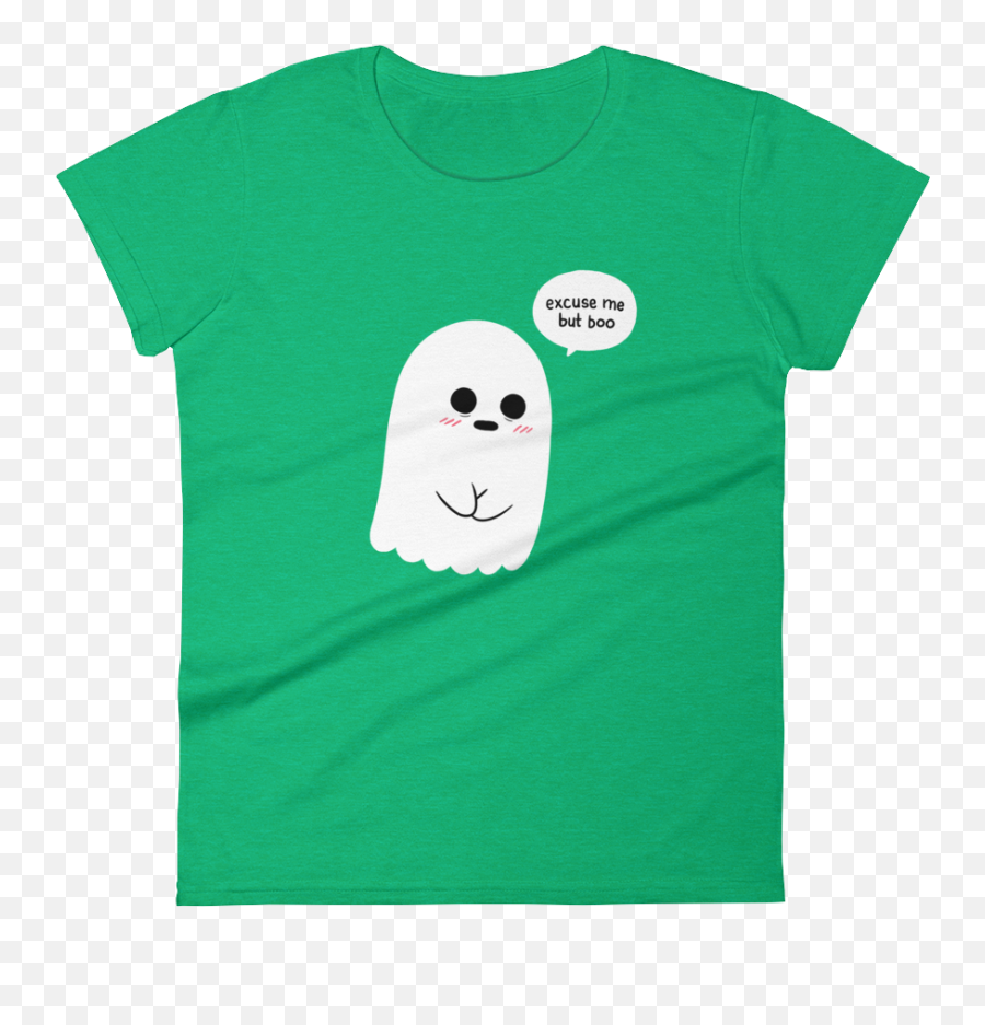 Womens Tshirt Shy Ghost - You Are A Ghost But Shy Emoji,Ghost Emoticon Tee