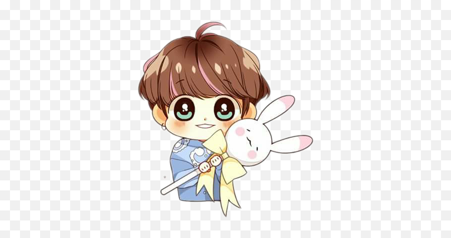 Bts Jungkook Btsjungkook Jk Sticker By Sofia Muñoz - Jungkook Bts Chibi Png Emoji,Jungkook Emoji Bunny Bts Emojis