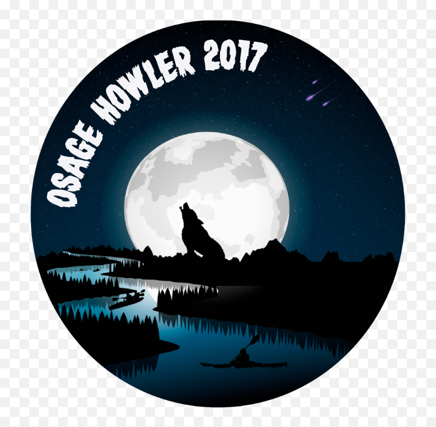 Osage Howleru0027 Puts Kayak Racers Under A Full Moon On The - Meilun Park Emoji,Oasis Emoticons