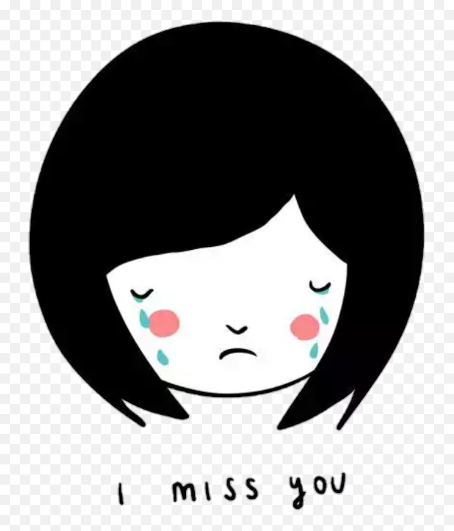 Missyou Sticker Clipart - Miss You Girl Png Emoji,I Miss You Emoticon Snapchat
