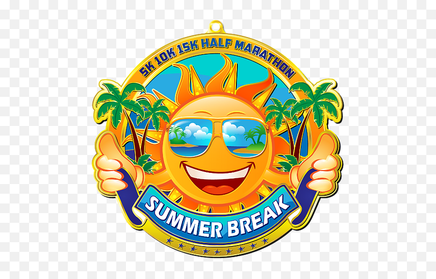 Summer Break - Happy Emoji,No Parking Yellow Emoticon