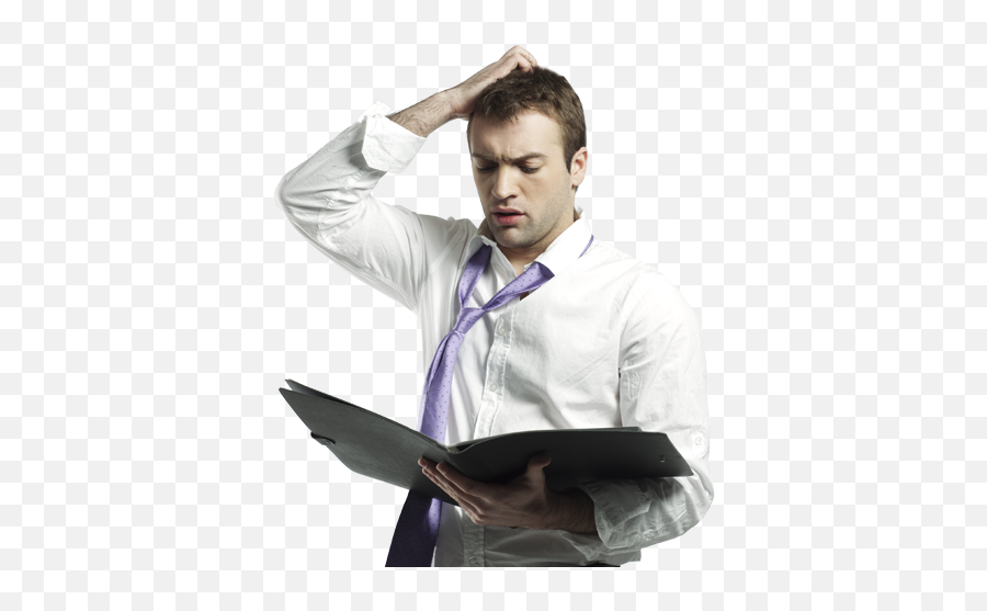 Download Hd Confused Businessman Png - Businessperson Sad Businessman Png Emoji,Businessman Emoji