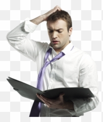 Download Hd Confused Businessman Png - Businessperson Sad Businessman Png Emoji,Businessman Emoji