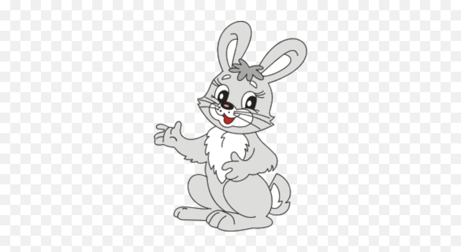 Free Funny Bunny Cliparts Download Free Funny Bunny - Rabbit Clipart Black And White Emoji,Happy Bunny Emoticon Tumblr