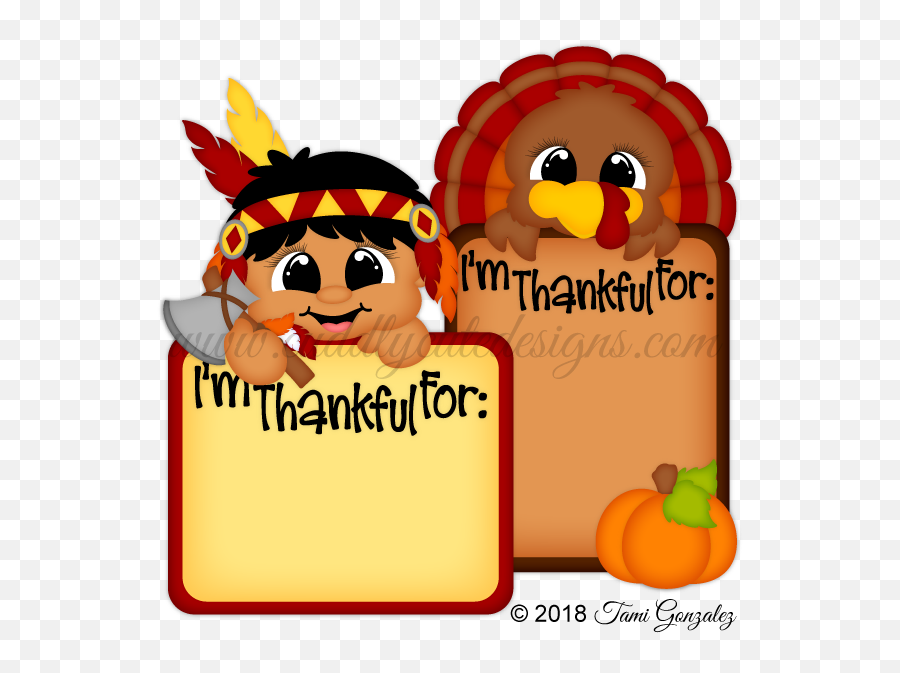Thankful Indian U0026 Turkey Blocks - Cartoon Transparent Happy Emoji,Thanksgiving Turkey Emoji