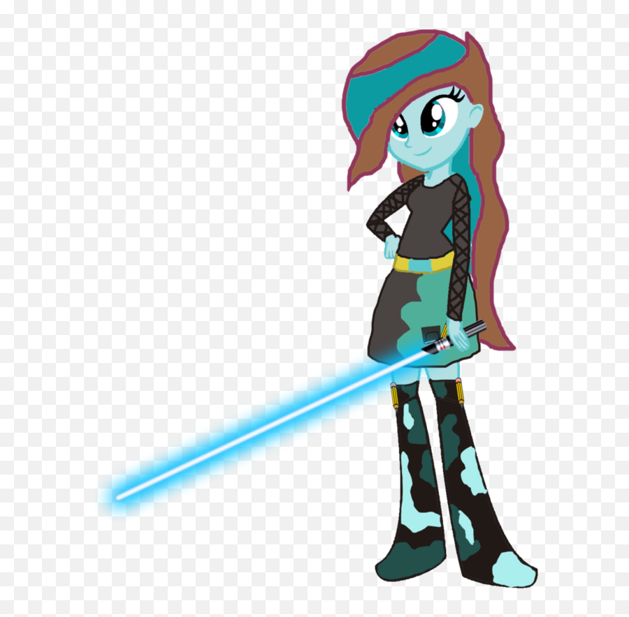 Gamer Sketch Eg With Her Lightsaber By Motownwarrior01 - Mlp Mlp Star Wars Art Emoji,Light Saber Emoji