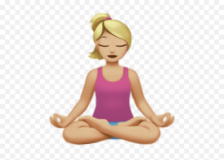 Emojis Apple Sticker - Emoji Meditacion,Meditation Emojis