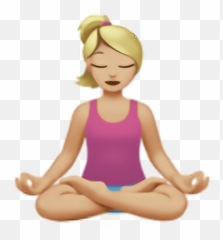 Emojis Apple Sticker - Emoji Meditacion,Meditation Emojis