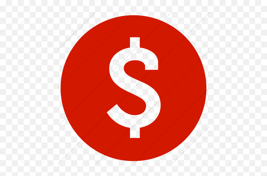 Iconsetc Simple Red Raphael Dollar Emoji,Dollar And Cents Emoticons