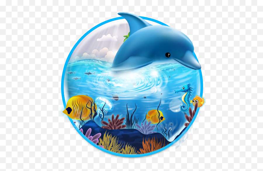 Underwater Sea World Theme Apk 111 - Download Apk Latest Common Bottlenose Dolphin Emoji,Emojis Sea Life