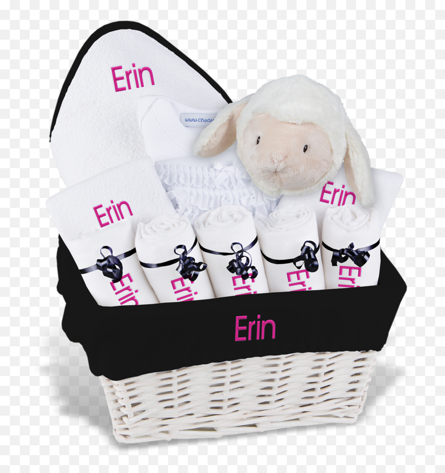 Personalized Large Girl Basket F - Household Supply Emoji,Girls Emoji Onesie