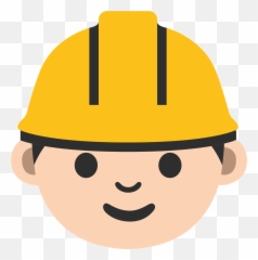 Helmet Emoji Png - Construction Worker Emoji Png,Construction Emoji