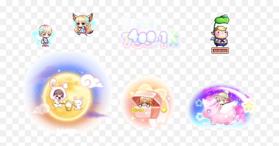 Potion Pyramid And Wisp Wallop Events - Full Moon Party Outfit Maplestory Emoji,Maplestory Android Emoticons