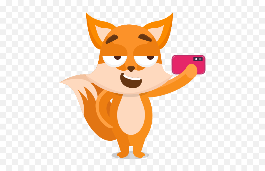 Selfie Stickers - Free Hobbies And Free Time Stickers Emoji,Fox Art Emotion