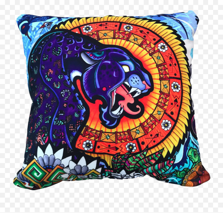 Pulsar Psychedelic Throw Pillow - Psychedelic Jungle Emoji,Emojis Pillows Wholesale