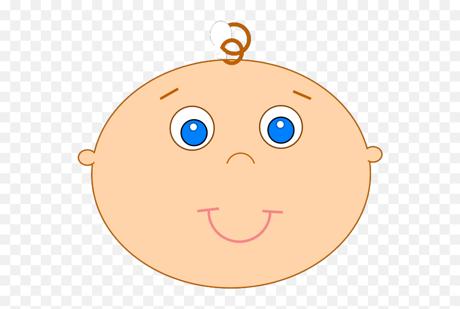 Happy Baby Clip Art At Clkercom - Vector Clip Art Online Happy Emoji,Pouty Face Emoticon