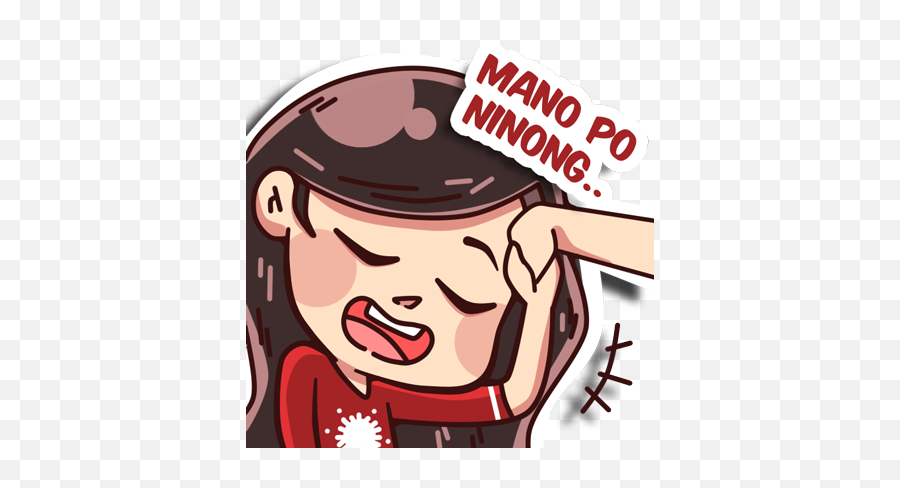 Pinasayang Pasko By Zynappse Corporation Emoji,Mano Extendida Png Emoticon
