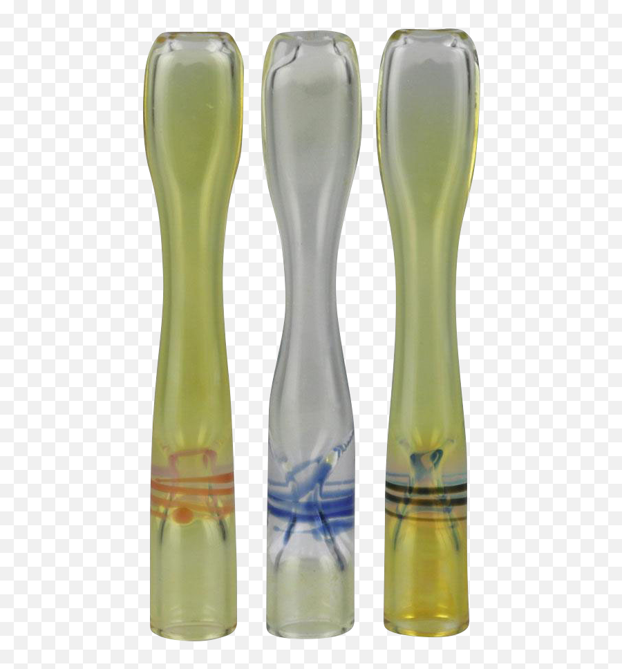 Silver Fumed Simple Glass Taster Chillum Emoji,Fuming Emoji