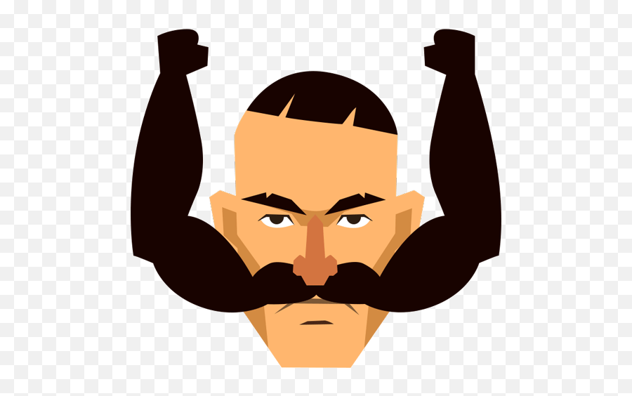 Moustache Moji By Dragon Game Studio Emoji,Emoji Guy Biting Lip