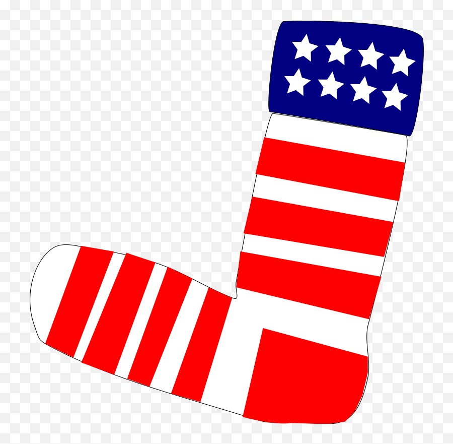 Kids Clipart Sock Kids Sock - 4th Of July Sock Clipart Emoji,Kids Emoji Socks