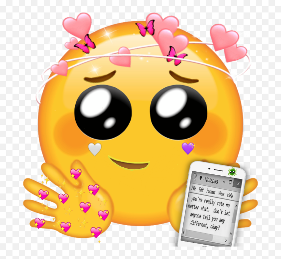 Emoji Cute Emojiedit Sticker By Vira Shabanova - Happy,Emoji File Format