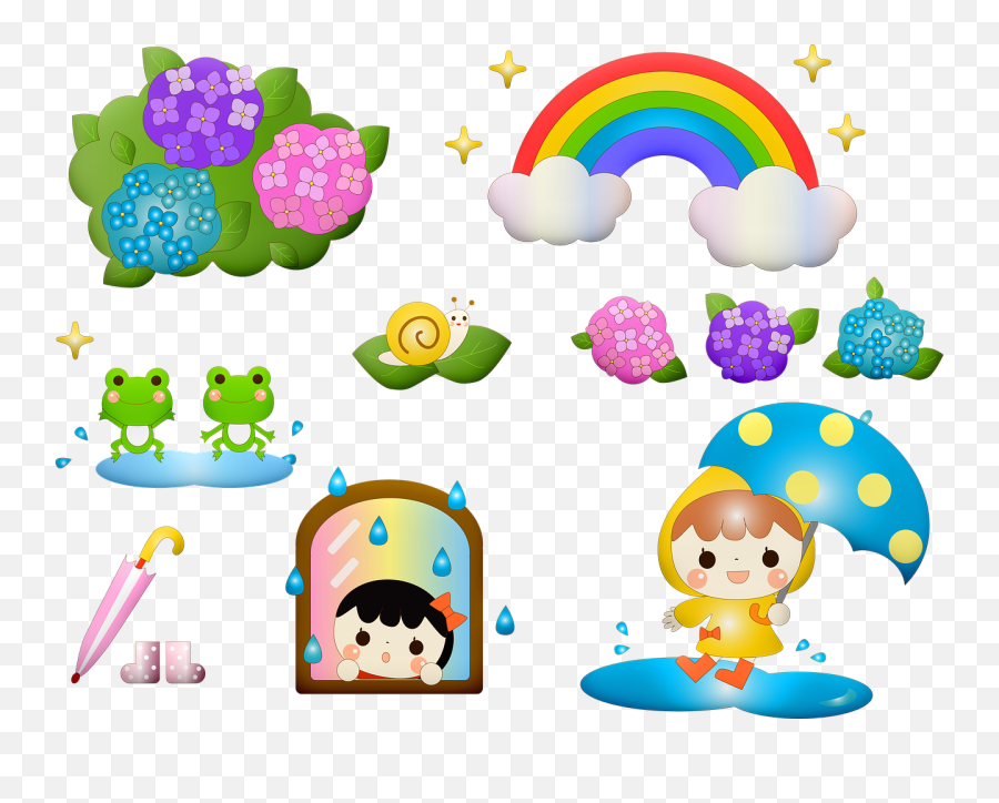 Free Photo Seasonal Japanese Asian Kawaii Frog Rainy Season - Related To Rainy Season Emoji,Cute Japanese Emoticon