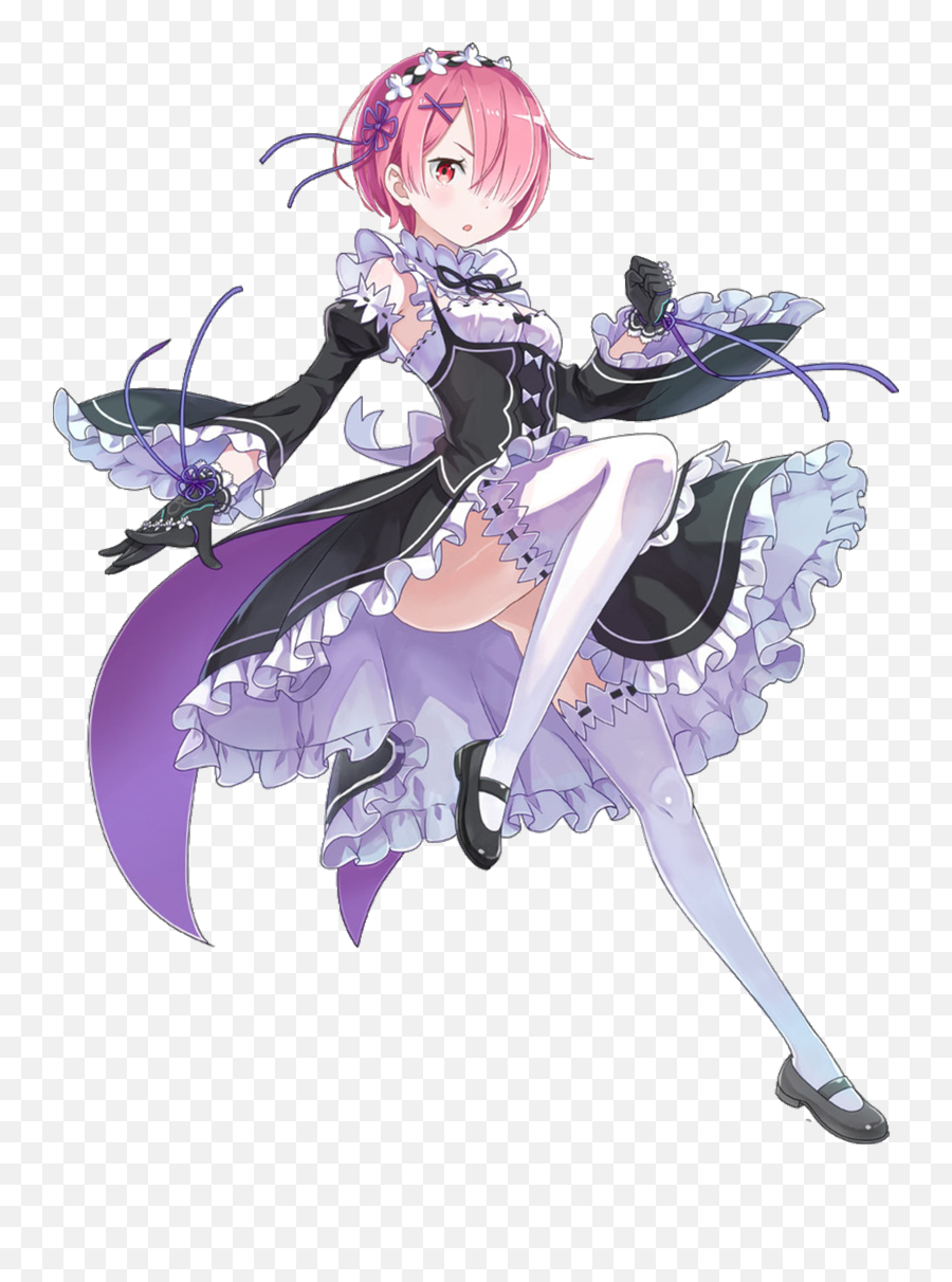 From What Anime Are The Characters Rem - Ram Re Zero Wallpaper Png Emoji,Anime Where Mc Doesn't Have Emotions