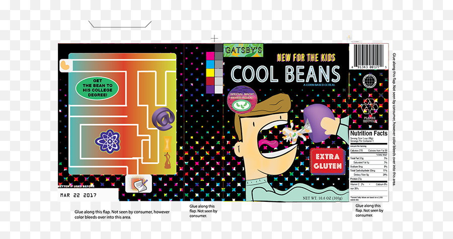 Cool Beans Cereal Box - Project One On Behance Language Emoji,Emotion Beans